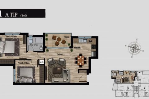 Продажа квартиры в Северном Кипре 3 комн., 79м2, №122901 – фото 12
