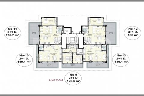 2+1 Lägenhet  i Cikcilli, Antalya, Turkiet Nr. 116679 - 23
