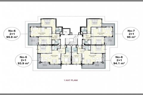 2+1 Lägenhet  i Cikcilli, Antalya, Turkiet Nr. 116679 - 22