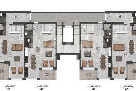 3+1 Lejlighed i Oba, Antalya, Tyrkiet Nr. 116681 - 24