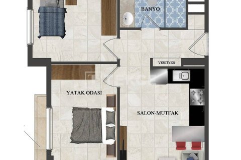 Продажа квартиры  в Аланье, Анталье, Турция 2+1, 110м2, №61487 – фото 18
