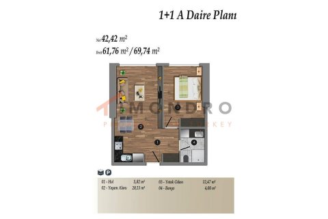 2+1 Lägenhet  i Kadikoy, Istanbul, istanbul, Turkiet Nr. 152749 - 17
