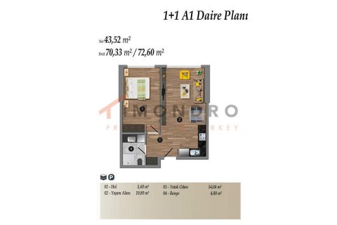2+1 Lägenhet  i Kadikoy, Istanbul, istanbul, Turkiet Nr. 152749 - 18