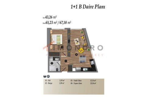 2+1 Lägenhet  i Kadikoy, Istanbul, istanbul, Turkiet Nr. 152749 - 21