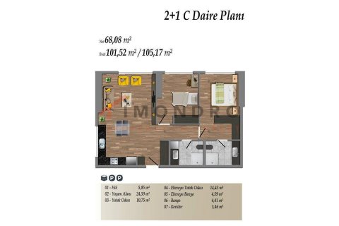 2+1 Lägenhet  i Kadikoy, Istanbul, istanbul, Turkiet Nr. 152749 - 26