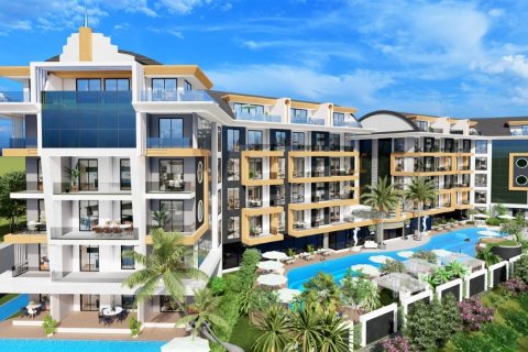 1+1 Lägenhet  i Alanya, Antalya, Turkiet Nr. 112901