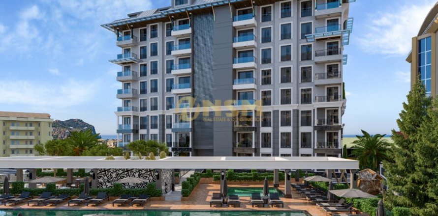 1+1 Lejlighed i Alanya, Antalya, Tyrkiet Nr. 112433