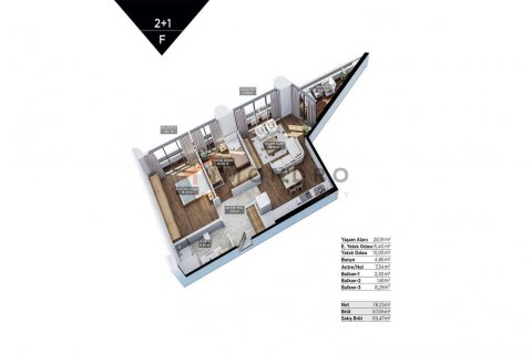 3+1 Lägenhet i Umraniye, Istanbul, istanbul, Turkiet Nr. 152623 - 16