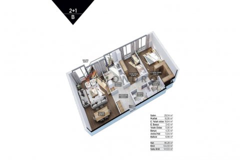 3+1 Lägenhet i Umraniye, Istanbul, istanbul, Turkiet Nr. 152623 - 14