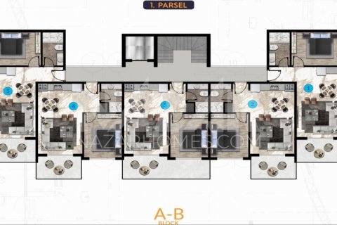 1+1 Leilighet i Alanya, Antalya, Tyrkia Nr. 116566 - 25