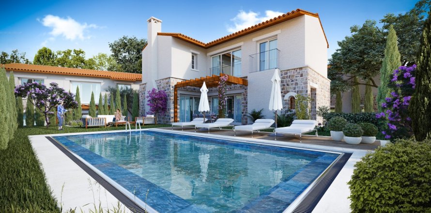 2+1 Villa  in Bodrum, Mugla, Türkei Nr. 113331