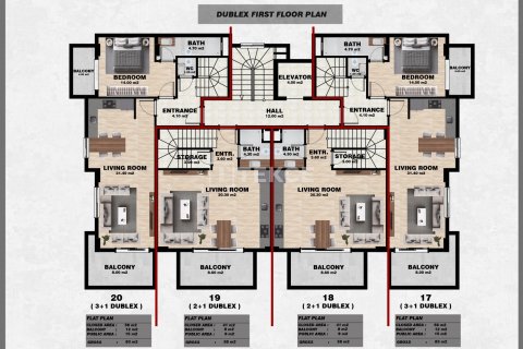 Daire  2+1  Alanya, Antalya, Türkiye №123033 - 3