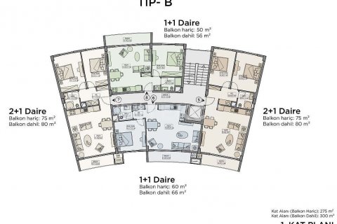 Dubleks daire 2+1 Girne, №190460 - 25