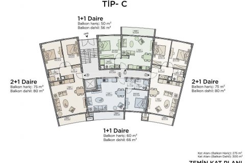 Dubleks daire 2+1 Girne, №190460 - 27