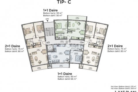 Dubleks daire 2+1 Girne, №190460 - 28