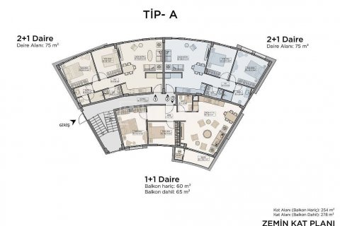 Dubleks daire 2+1 Girne, №190460 - 21