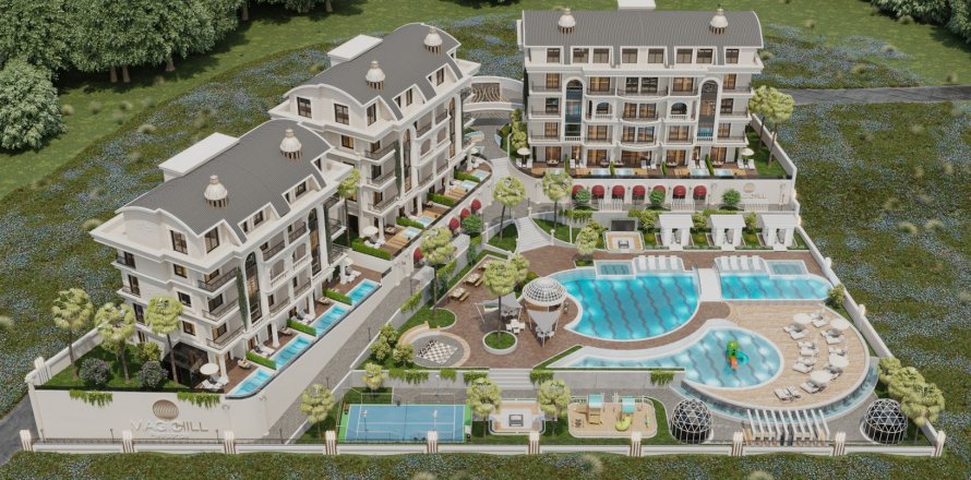 Daire  3+1  Türkler, Alanya, Antalya, Türkiye №111229
