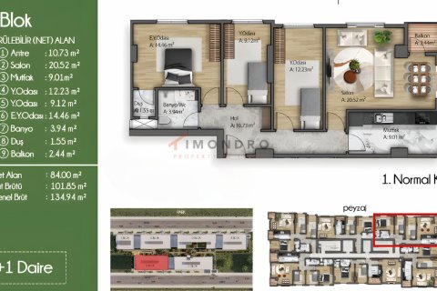 3+1 Lägenhet i Küçükçekmece, Istanbul, istanbul, Turkiet Nr. 193858 - 15