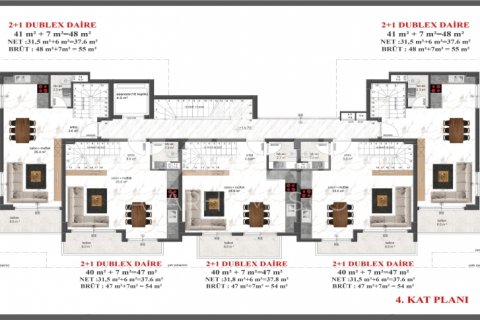 1+1 Wohnung  in Avsallar, Antalya, Türkei Nr. 189807 - 23