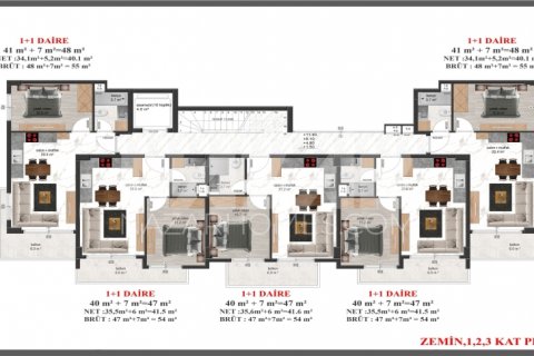 1+1 Wohnung  in Avsallar, Antalya, Türkei Nr. 189807 - 22