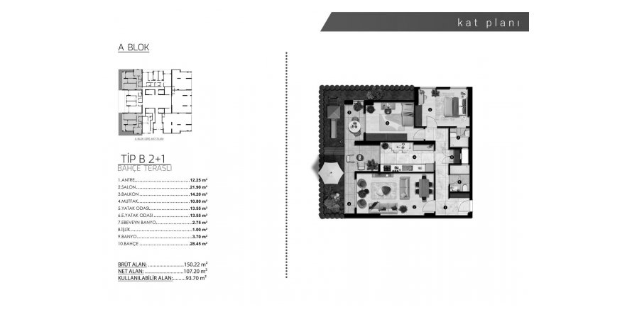 2+1 Apartment in ALPİŞ LADEN HOUSE, Bursa, Turkey No. 190092