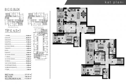 4+1 Lejlighed i ALPİŞ LADEN HOUSE, Bursa, Tyrkiet Nr. 190097 - 2