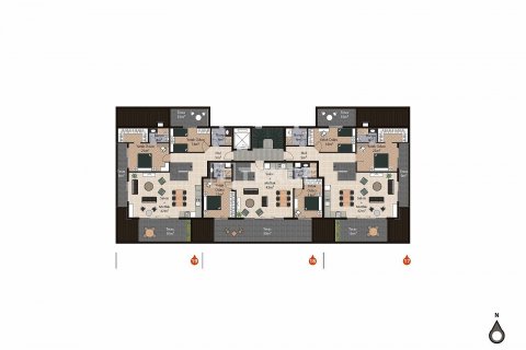 4+1 Takvåning i Alanya, Antalya, Turkiet Nr. 43882 - 24