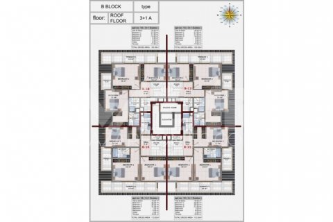 1+1 Leilighet  i Alanya, Antalya, Tyrkia Nr. 116616 - 18