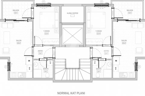 Продажа квартиры в Оба, Анталье, Турция 1+1, 55м2, №116614 – фото 14