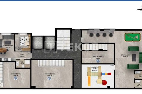 1+1 Wohnung  in Alanya, Antalya, Türkei Nr. 118015 - 2