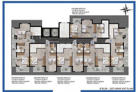 1+1 Wohnung  in Alanya, Antalya, Türkei Nr. 118015 - 3