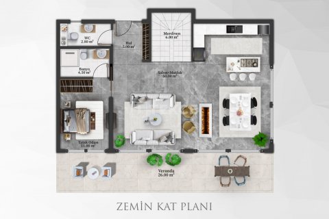Villa 8+1 Alanya, Antalya, Türkiye №120951 - 4