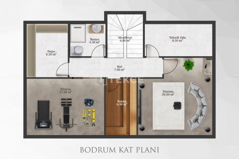 Villa 8+1 Alanya, Antalya, Türkiye №120951 - 3