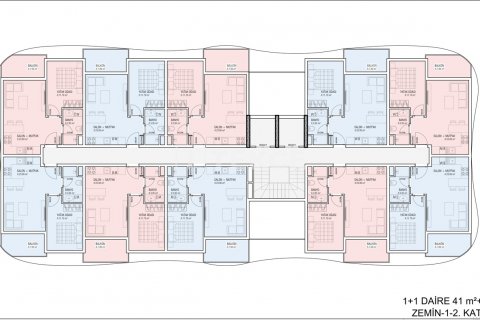 Продажа квартиры в Аланье, Анталье, Турция 1+1, 55м2, №117137 – фото 3