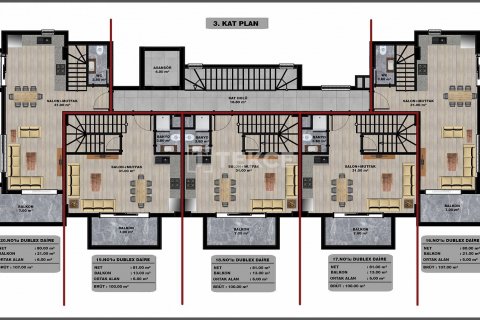 Penthouse for sale in Alanya, Antalya, Turkey, 2 bedrooms, 100m2, No. 69204 – photo 6
