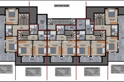 Penthouse for sale in Alanya, Antalya, Turkey, 2 bedrooms, 100m2, No. 69204 – photo 7
