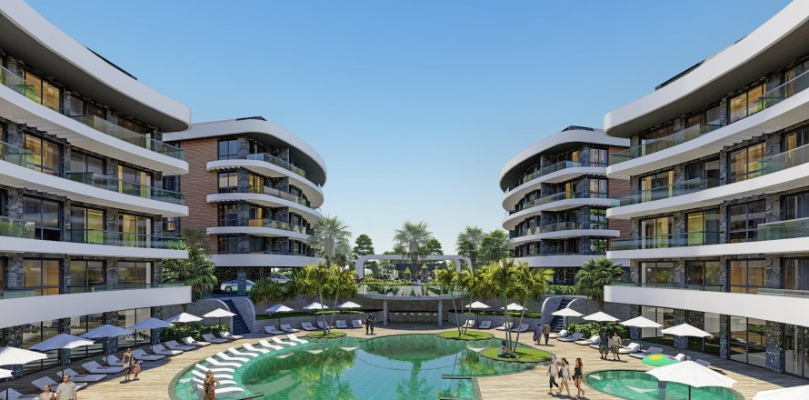 3+1 Lägenhet  i Oba, Antalya, Turkiet Nr. 131418