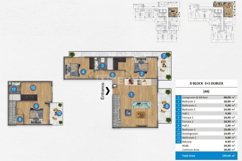 1+1 Wohnung in Alanya, Antalya, Türkei Nr. 150399 - 14