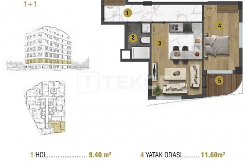 2+1 Takvåning  i Antalya, Turkiet Nr. 150397 - 11