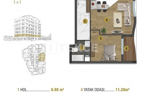 2+1 Takvåning  i Antalya, Turkiet Nr. 150397 - 9
