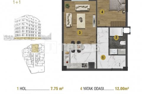2+1 Takvåning  i Antalya, Turkiet Nr. 150397 - 7
