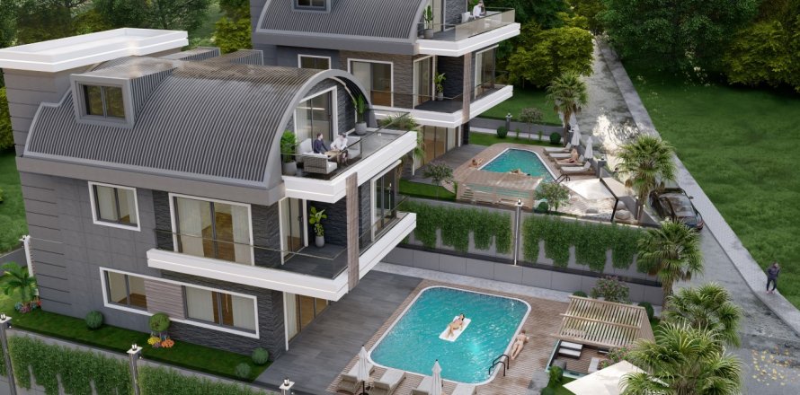 3+1 Villa  in Alanya, Antalya, Türkei Nr. 137041