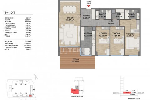 2+1 Wohnung in Istanbul, Türkei Nr. 113573 - 22