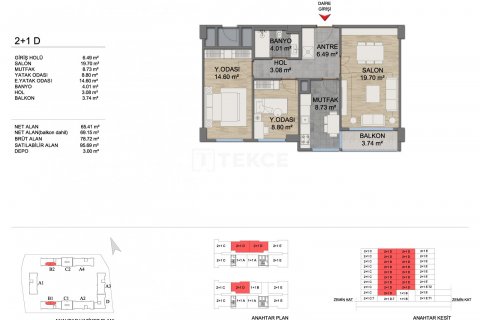 2+1 Wohnung in Istanbul, Türkei Nr. 113573 - 17