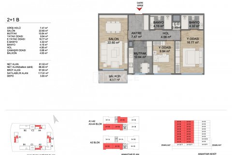 2+1 Wohnung in Istanbul, Türkei Nr. 113573 - 15