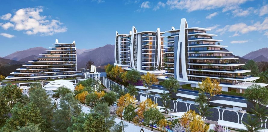 1+1 Lejlighed i Kargicak, Alanya, Antalya, Tyrkiet Nr. 117981