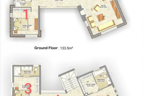 Продажа виллы в Северном Кипре 4 комн., 180м2, №122920 – фото 11