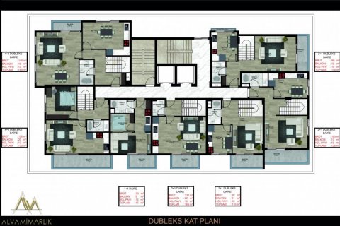 4+1 Lägenhet  i Mahmutlar, Antalya, Turkiet Nr. 115402 - 7