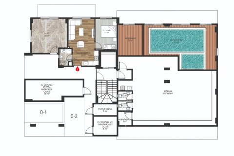 1+1 Leilighet i Oba, Antalya, Tyrkia Nr. 111236 - 22