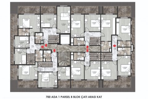 1+1 Leilighet i Oba, Antalya, Tyrkia Nr. 111236 - 27